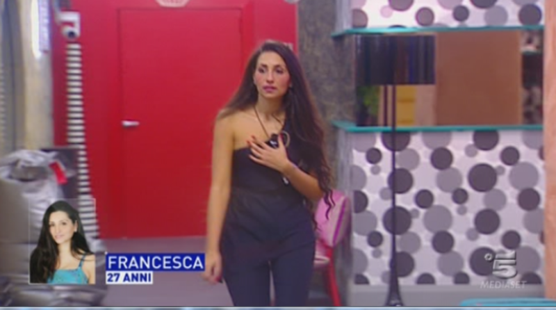 Francesca al GF 13
